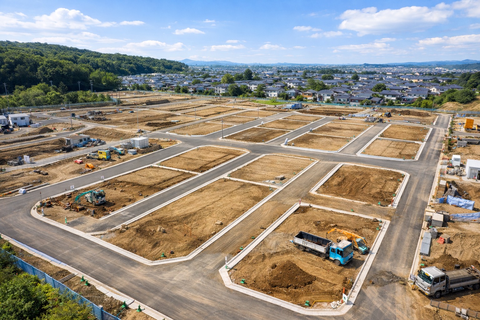 籠原駅周辺地区土地区画整理事業 造成工事