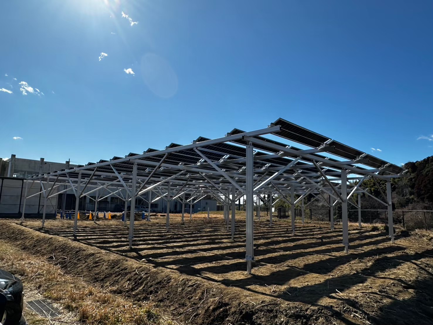 豊和小学校 ソーラーカーポート設置工事